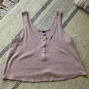 Old Navy Waffle Crop Tank